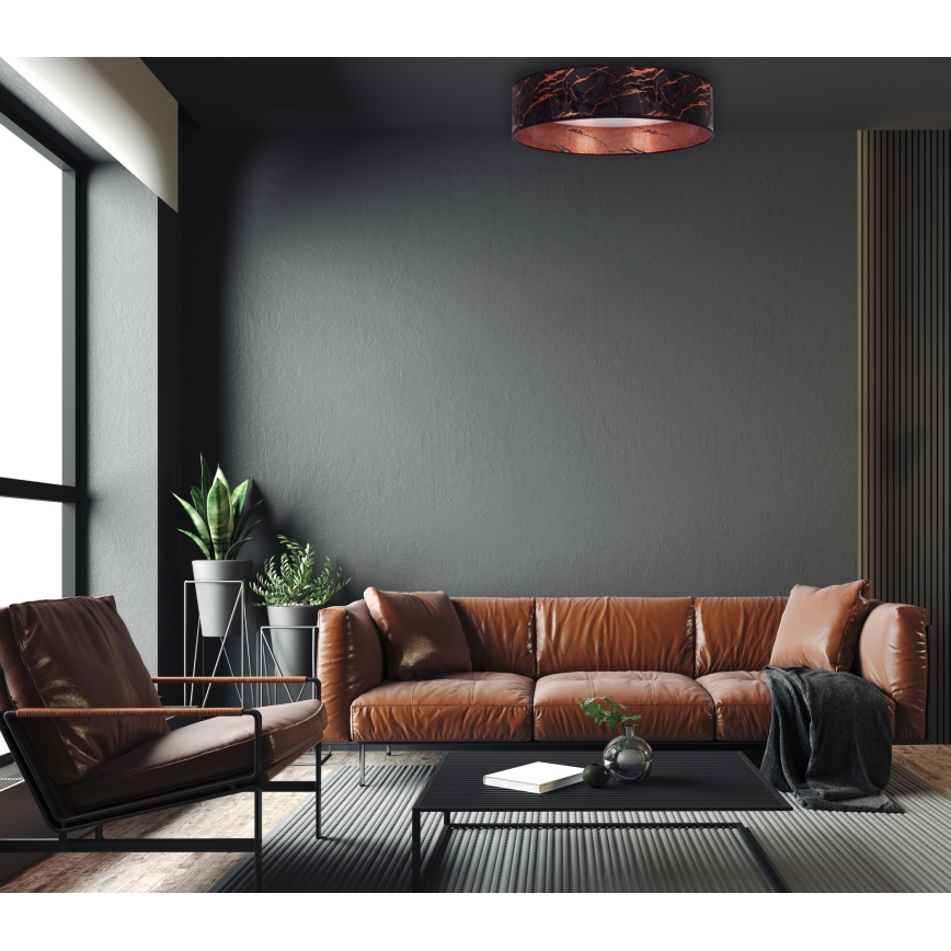 Brilagi - Φωτιστικό οροφής LED Dimmable VELVET SMART LED/24W/230V δ. 45 cm 2700-6500K Wi-Fi Tuya μαύρο/χάλκινο + τηλεχειριστήριο