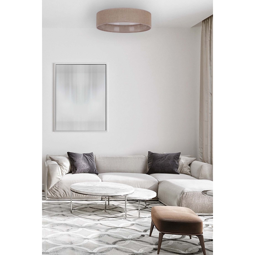 Brilagi - Φωτιστικό οροφής LED Dimmable VELVET SMART LED/24W/230V δ. 45 cm 2700-6500K Wi-Fi Tuya καφέ + τηλεχειριστήριο
