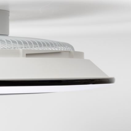 Brilagi - LED Dimmable φωτιστικό με ανεμιστήρα AURA LED/38W/230V 3000-6000K μαύρο + τηλεχειριστήριο