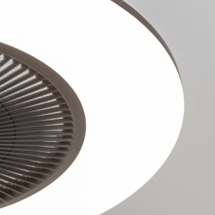 Brilagi - LED Dimmable φωτιστικό με ανεμιστήρα AURA LED/38W/230V 3000-6000K μαύρο + τηλεχειριστήριο