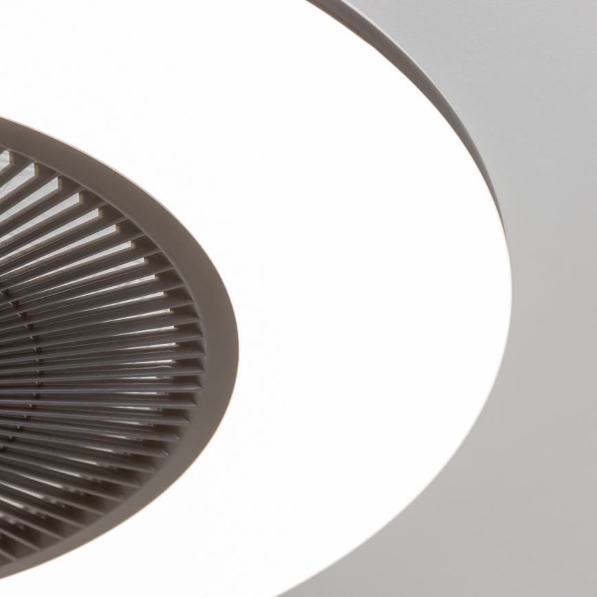 Brilagi - LED Dimmable φωτιστικό με ανεμιστήρα AURA LED/38W/230V 3000-6000K μαύρο + τηλεχειριστήριο