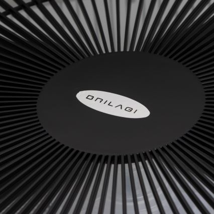 Brilagi - LED Dimmable φωτιστικό με ανεμιστήρα AURA LED/38W/230V 3000-6000K μαύρο + τηλεχειριστήριο
