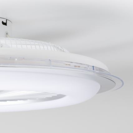 Brilagi - LED Dimmable φωτιστικό με ανεμιστήρα RONDA LED/48W/230V 3000-6000K ασημί + τηλεχειριστήριο