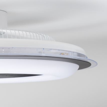Brilagi - LED Dimmable φωτιστικό με ανεμιστήρα RONDA LED/48W/230V 3000-6000K μαύρο + τηλεχειριστήριο