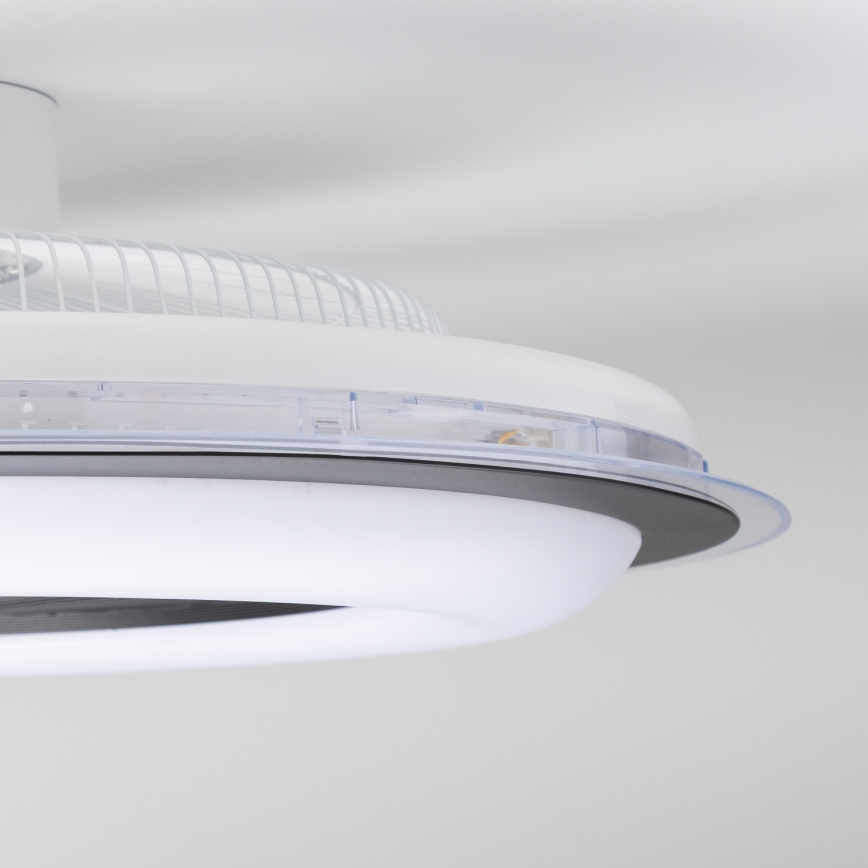Brilagi - LED Dimmable φωτιστικό με ανεμιστήρα RONDA LED/48W/230V 3000-6000K μαύρο + τηλεχειριστήριο
