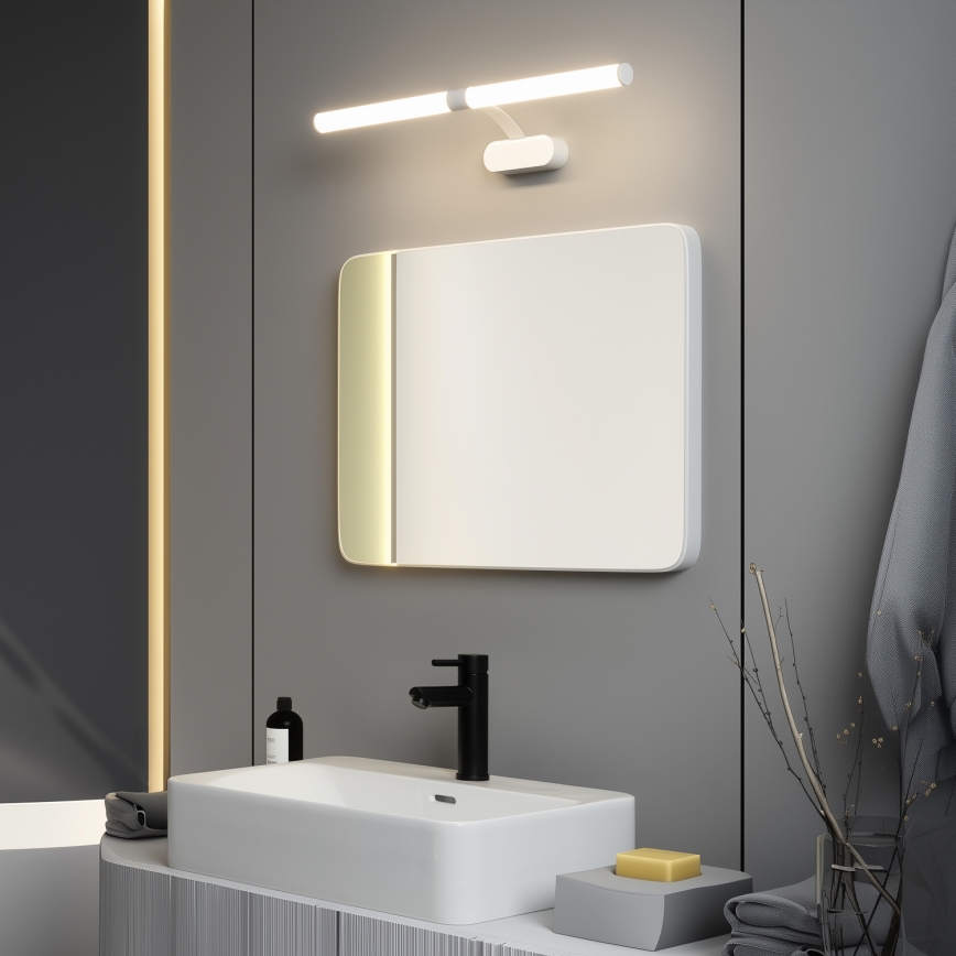 Brilagi - Φωτισμός καθρέφτη μπάνιου LED 2-σε-1 TUBEO LED/8W/230V 60 cm IP44 λευκό