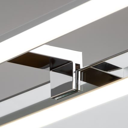 Brilagi - LED φωτισμός καθρέφτη για μπάνιο 3-σε-1 VESTRA LED/6W/230V 30 cm IP44 γυαλιστερό χρώμιο