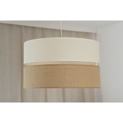 Brilagi - Φωτιστικό οροφής με καλώδιο ROYAL YUTE 1xE27/15W/230V διάμ. 40 εκ. μπεζ/κρεμ