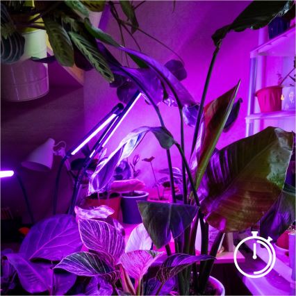 Brilagi - LED Dimming εύκαμπτο επιδαπέδιο φωτιστικό για ανάπτυξη φυτών VITABLOOM 4xLED/7,5W/230V μαύρο
