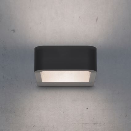 Brilagi - Επιτοίχιο φωτιστικό εξωτερικού χώρου LED BARI LED/7W/230V 3000/4000/6000K ανθρακί IP54