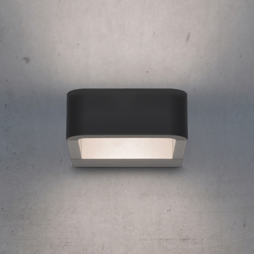 Brilagi - Επιτοίχιο φωτιστικό εξωτερικού χώρου LED BARI LED/7W/230V 3000/4000/6000K ανθρακί IP54