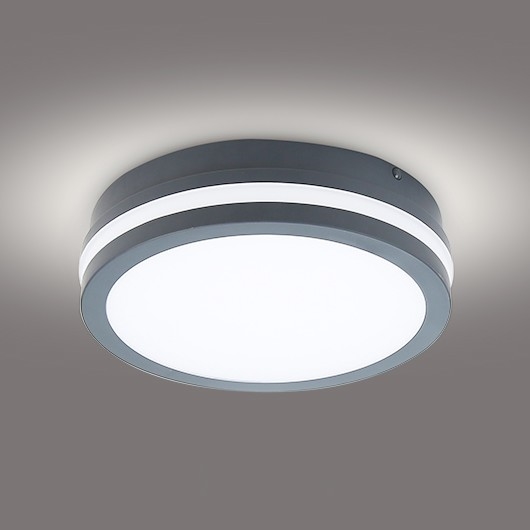 Brilagi - Φωτιστικό εξωτερικού χώρου LED BENE LED/18W/230V διάμετρος 22 cm ανθρακί IP54