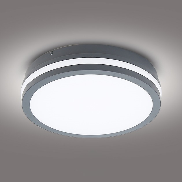 Brilagi - Φωτιστικό εξωτερικού χώρου LED BENE LED/24W/230V διάμετρος 26 cm ανθρακί IP54