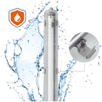 Brilagi - Φωτιστικό εργασίας φθορίου LED OPTIMA T8 1xG13/18W/230V 4000K IP65 128 cm