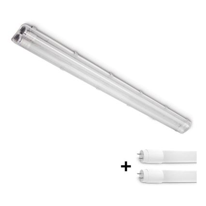 Brilagi - Φωτιστικό εργασίας φθορίου LED OPTIMA T8 2xG13/18W/230V 4000K IP65 128 cm - παλέτα 110 τμχ