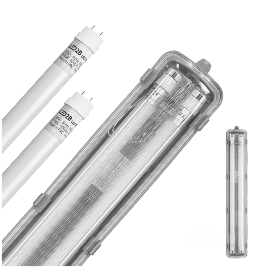 Brilagi - LED heavy-duty φθορισμού φωστικό OPTIMA T8 2xG13/9W/230V 4000K IP65 67,5 cm