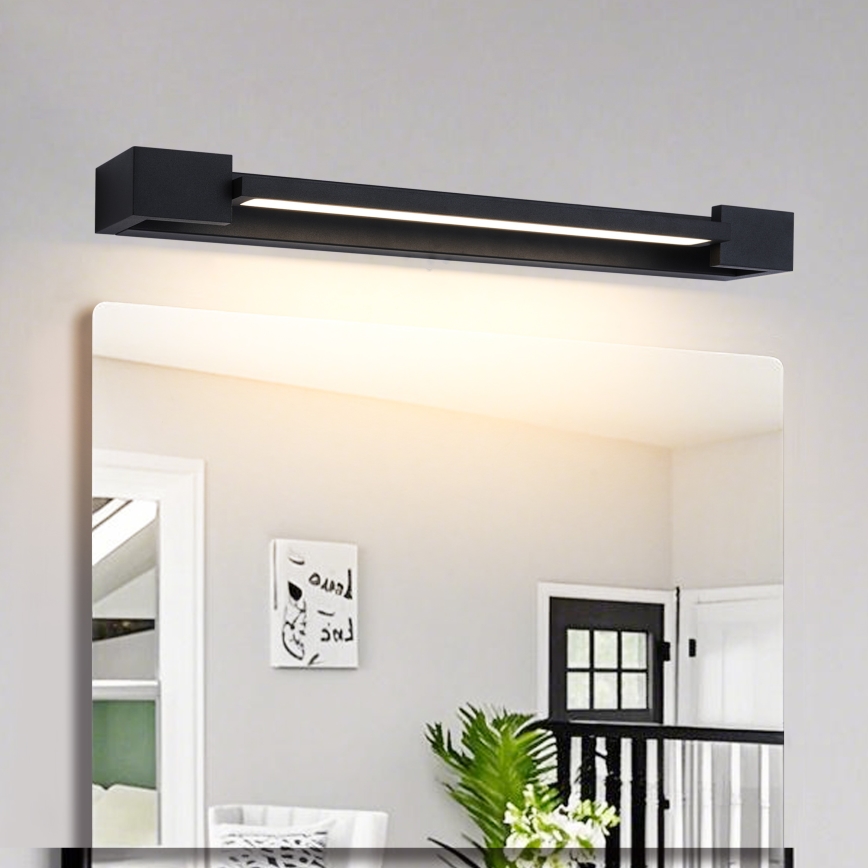 Brilagi - Φωτιστικό καθρέφτη μπάνιου AQUA LINE LED/12W/230V 45 cm IP44 μαύρο CRI 90