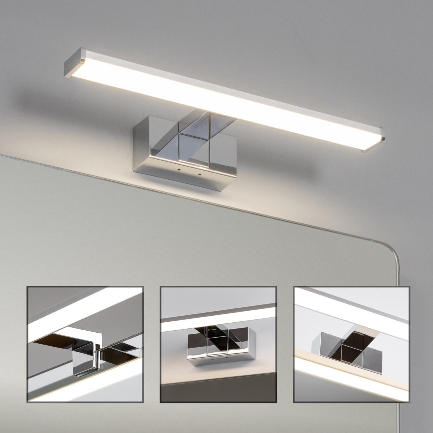 Brilagi - Φωτιστικό καθρέφτη μπάνιου LED 3-σε-1 VESTRA LED/8W/230V 40 cm IP44 γυαλιστερό χρώμιο
