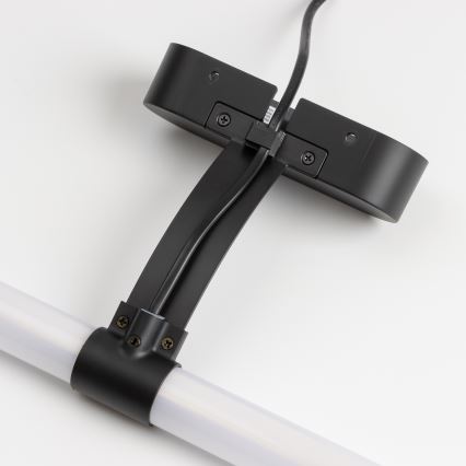 Brilagi - LED φωτισμός καθρέφτη μπάνιου 2 σε 1 TUBEO LED/6W/230V 40 cm IP44 μαύρο