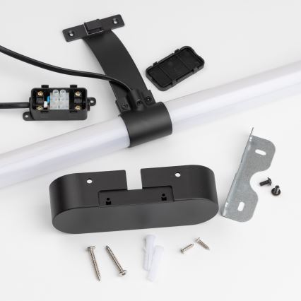 Brilagi - LED φωτισμός καθρέφτη μπάνιου 2 σε 1 TUBEO LED/6W/230V 40 cm IP44 μαύρο