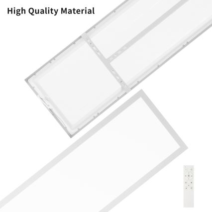 Brilagi - Φωτιστικό οροφής μπάνιου dimming LED FRAME SMART LED/50W/230V 120x30 cm 3000-6000K IP44 ασημί + τηλεχειριστήριο
