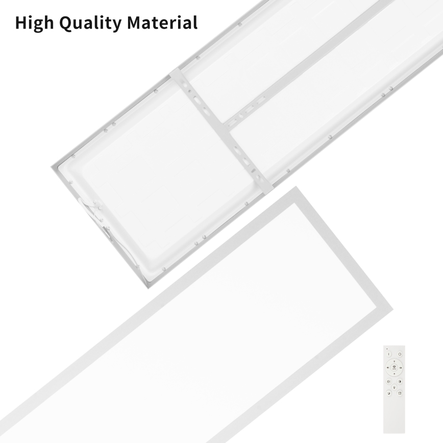 Brilagi - Φωτιστικό οροφής μπάνιου dimming LED FRAME SMART LED/50W/230V 120x30 cm 3000-6000K IP44 ασημί + τηλεχειριστήριο