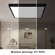 Brilagi - Φωτιστικό οροφής μπάνιου dimming LED FRAME SMART LED/50W/230V 3000-6000K IP44 μαύρο + τηλεχειριστήριο