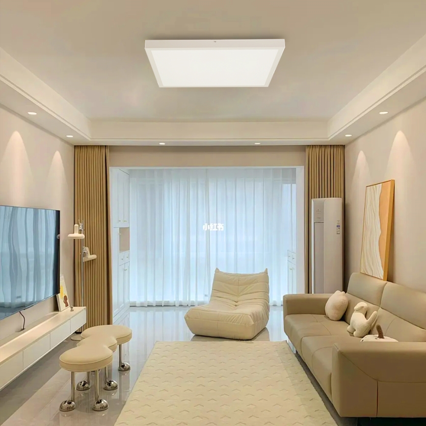 Brilagi - Φωτιστικό οροφής μπάνιου dimming LED FRAME SMART LED/50W/230V 60x60 cm 3000-6000K IP44 λευκό + τηλεχειριστήριο