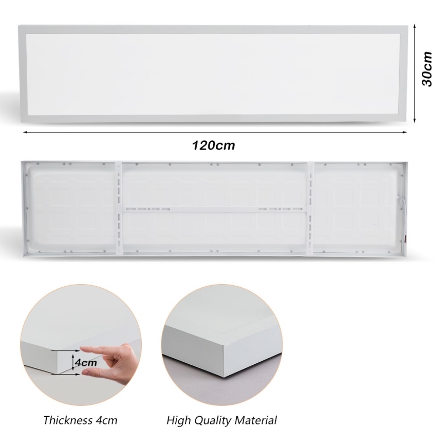 Brilagi - Φωτιστικό οροφής μπάνιου LED FRAME LED/50W/230V 30x120 cm 3000/4000/6000K IP44 λευκό