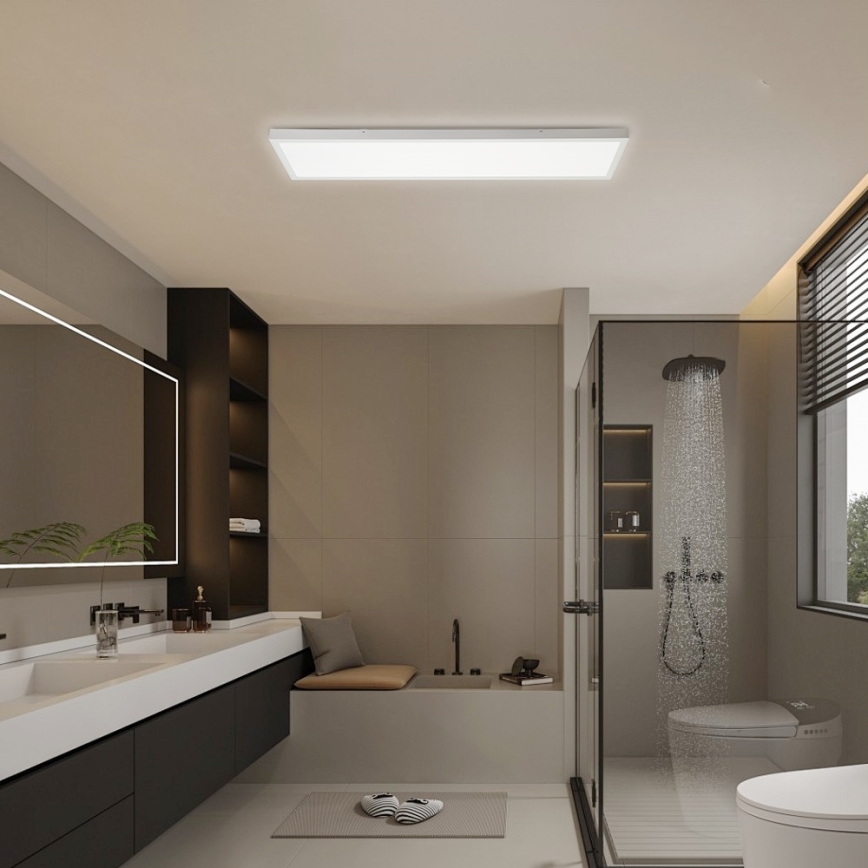 Brilagi - Φωτιστικό οροφής μπάνιου LED FRAME LED/50W/230V 30x120 cm 3000/4000/6000K IP44 λευκό