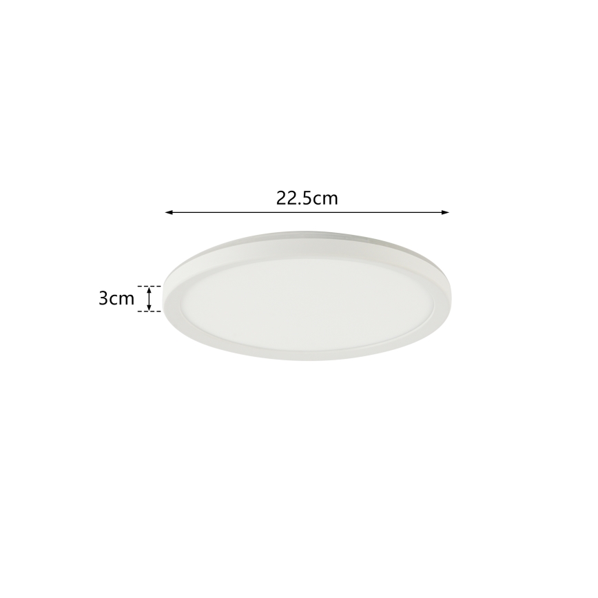 Brilagi - Φωτιστικό οροφής μπάνιου LED ULTRA SLIM LED/12W/230V διάμετρος 22,5 cm λευκό IP54