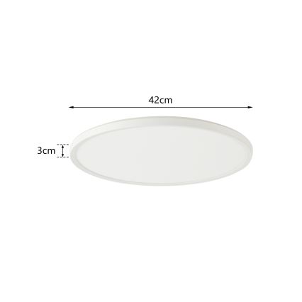 Brilagi - Φωτιστικό οροφής μπάνιου LED ULTRA SLIM LED/24W/230V διάμετρος 42 cm λευκό IP54