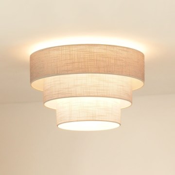 Brilagi - Φωτιστικό οροφής ALASKA LUNETA 1xE27/15W/230V διάμετρος 45 cm γκρι/κρεμ