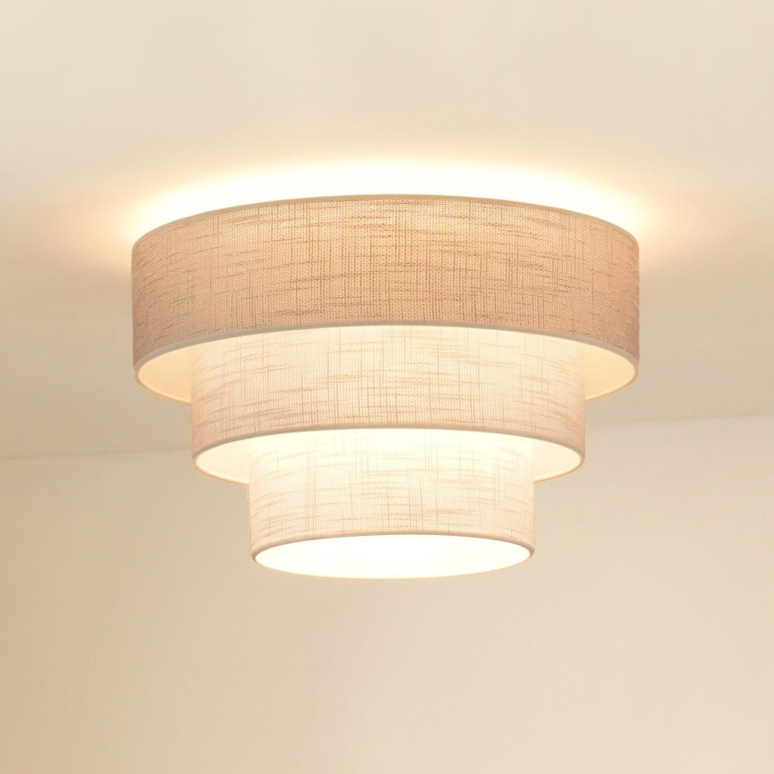 Brilagi - Φωτιστικό οροφής ALASKA LUNETA 1xE27/15W/230V διάμετρος 45 cm γκρι/κρεμ