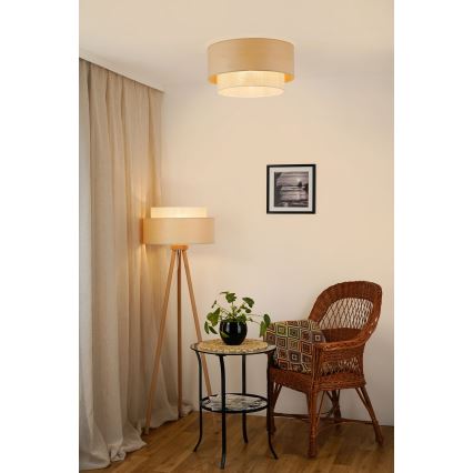 Brilagi - Φωτιστικό οροφής ARIZONA BOHO 1xE27/15W/230V διάμετρος 45 cm μπεζ