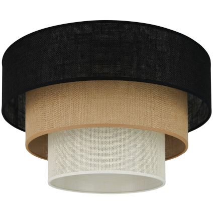 Brilagi - Φωτιστικό οροφής ASPEN LUNETA 1xE27/15W/230V διάμετρος 45 cm μαύρο/μπεζ/κρεμ