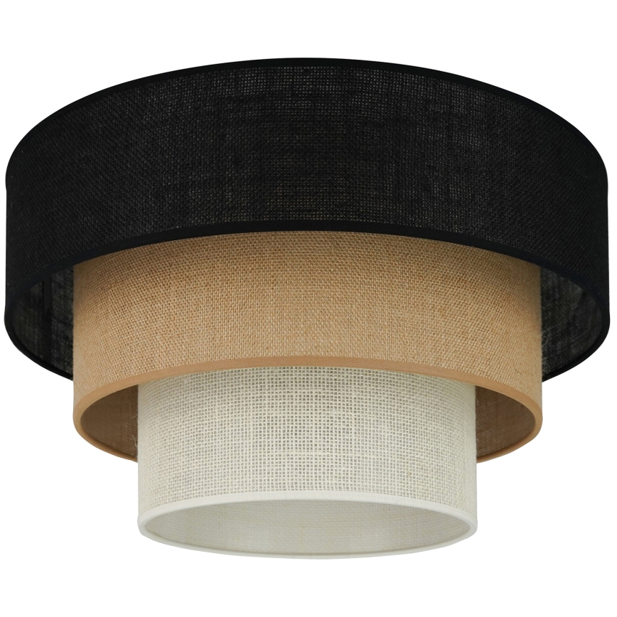 Brilagi - Φωτιστικό οροφής ASPEN LUNETA 1xE27/15W/230V διάμετρος 45 cm μαύρο/μπεζ/κρεμ