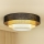 Brilagi - Φωτιστικό οροφής ASPEN LUNETA LED/12W/230V διάμετρος 60 cm 3000K/4000K/6400K μαύρο/μπεζ/κρεμ