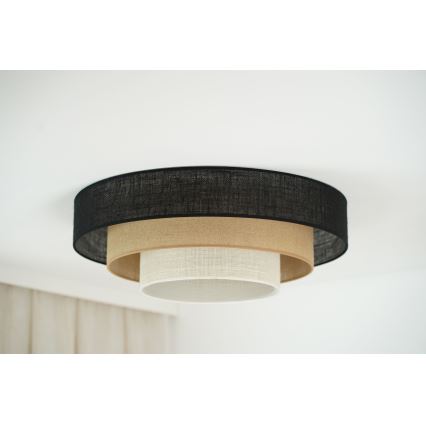 Brilagi - Φωτιστικό οροφής ASPEN LUNETA LED/12W/230V διάμετρος 60 cm 3000K/4000K/6400K μαύρο/μπεζ/κρεμ