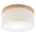 Brilagi - Φωτιστικό οροφής BELLADONNA 1xE27/15W/230V διάμετρος 30 cm κρεμ/δρυς