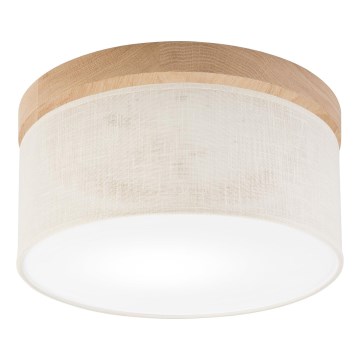 Brilagi - Φωτιστικό οροφής BELLADONNA 1xE27/15W/230V διάμετρος 30 cm κρεμ/δρυς
