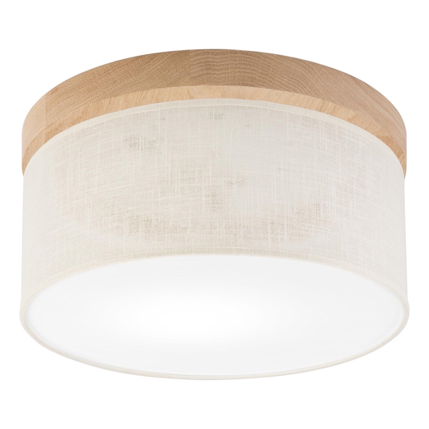 Brilagi - Φωτιστικό οροφής BELLADONNA 1xE27/15W/230V διάμετρος 30 cm κρεμ/δρυς