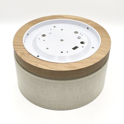 Brilagi - Φωτιστικό οροφής BELLADONNA 1xE27/15W/230V διάμετρος 30 cm κρεμ/δρυς