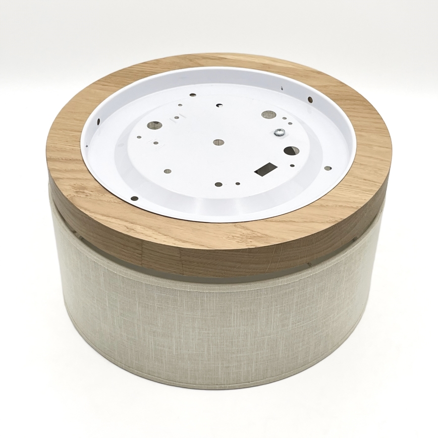Brilagi - Φωτιστικό οροφής BELLADONNA 1xE27/15W/230V διάμετρος 30 cm κρεμ/δρυς