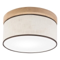 Brilagi - Φωτιστικό οροφής BELLADONNA 1xE27/15W/230V διάμετρος 30 cm κρεμ/δρυς