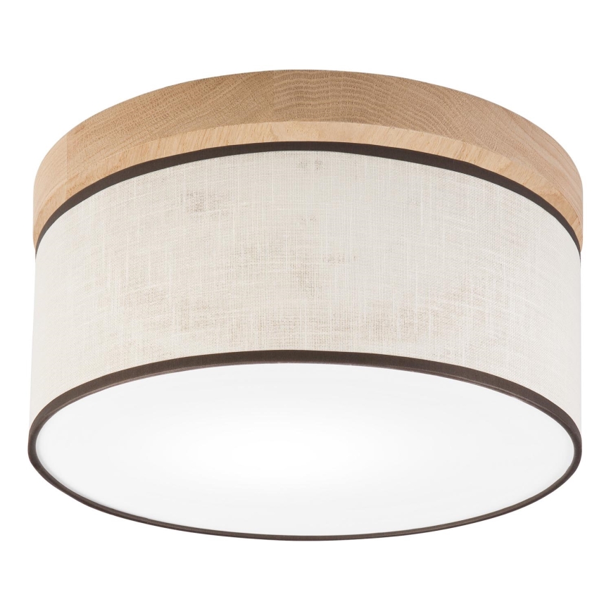 Brilagi - Φωτιστικό οροφής BELLADONNA 1xE27/15W/230V διάμετρος 30 cm κρεμ/δρυς