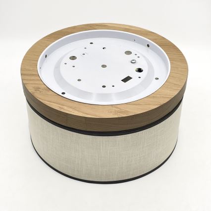 Brilagi - Φωτιστικό οροφής BELLADONNA 1xE27/15W/230V διάμετρος 30 cm κρεμ/δρυς
