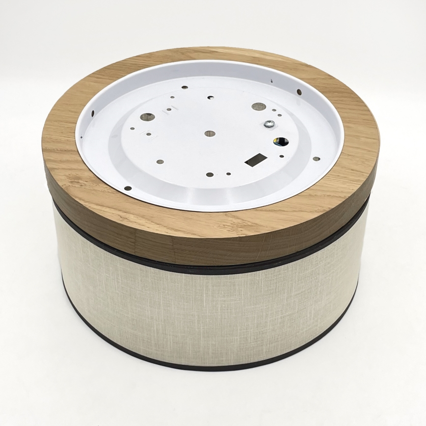 Brilagi - Φωτιστικό οροφής BELLADONNA 1xE27/15W/230V διάμετρος 30 cm κρεμ/δρυς