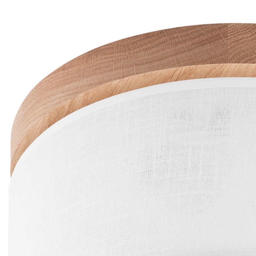 Brilagi - Φωτιστικό οροφής BELLADONNA 1xE27/15W/230V διάμετρος 30 cm λευκό/δρυς