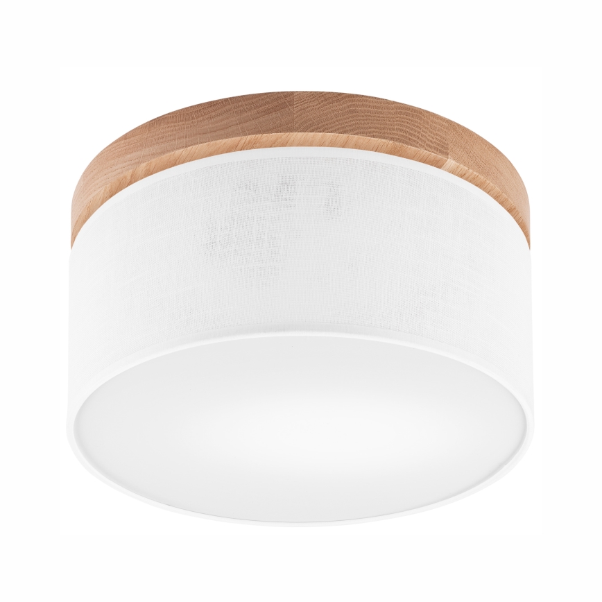 Brilagi - Φωτιστικό οροφής BELLADONNA 1xE27/15W/230V διάμετρος 30 cm λευκό/δρυς